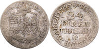 Sachsen, Albertinische Linie 1/24 Taler Friedrich Christian (1763) -