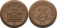 25 Pfennig 1921 Freiberg, Stadt (Sachsen) Notmünze aus Böttgersteinzeug - Freiberger Münze vz