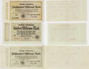 Deutschland, Weimarer Republik 100, 200, 500 Millionen Mark Lot von 3 verschiedenen Scheinen - Reichsbahn Berlin -
