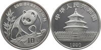 China, Volksrepublik 10 Yuan Panda - large Date