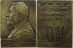 Frankreich, 3. Republik Plakette Plak. (v. Max Blondat) auf Denis Perouse -
