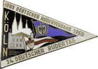 Köln Abzeichen DRV - 34. Deutscher Rudertag -