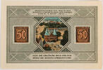 Lübeck 50 Pfennig Hilfsschein für den 1. Nordischen Briefmarkensammler und Händler-Tag -
