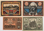 Striegau (Strzegom) 2x25, 2x50 Pfennig Lot von 4 Scheinen - 2 Serien -