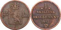 Norwegen 1/2 Skilling Karl XIV. Johan (1818-1844) -