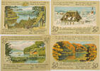 Malente-Gremsmühlen 4x50 Pfennig Komplette Serie von 4 Scheinen -