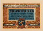 Katscher (Kietrz), Oberschlesien 10 Pfennig Komplette Serie von 3 Scheinen -