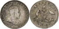 Australien 3 Pence Edward VII. (1901-1910) - Kursmünze (1910) -
