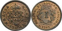 Portugal, Mosambik 1 Real Maria II. (1834-1853) -
