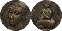 Ungarn Medaille Auf Amadeo Modigliani (1884-1920) / Mädchenakt von Kálmán Renner -