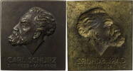 Köln Plakette Auf Carl Schurz (2.3.1829-14.5.1906) von Theodor Caspar Pilartz -