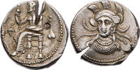 Kilikien Stater Tarsos, Satrap Balakros, Baaltars / Büste der Athena -