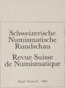 Bern Literatur Schweizerische Numismatische Rundschau - Band 65 -