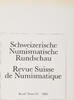 Bern Literatur Schweizerische Numismatische Rundschau - Band 67 -