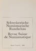 Bern Literatur Schweizerische Numismatische Rundschau - Band 63 -