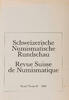 Bern Literatur Schweizerische Numismatische Rundschau - Band 64 -