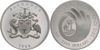 Barbados 5 Dollars United Nations Global Conference S.I.D.S. -