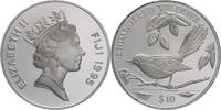 Fidschi 10 Dollars Elizabeth II. (1952-2022) - gefährdete Tierwelt - Flecken-Fächerschwanz -