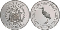 Belize 10 Dollars 10 Jahre Zentralbank -