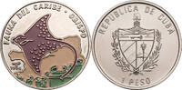 Kuba 1 Peso Gefleckter Adlerrochen -