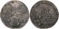 RDR, Vorderösterreich 6 Kreuzer Franz I./II. (1792-1835) - Kursmünze (1802-1805) - Günzburg -