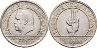 Weimarer Republik 3 Reichsmark Zum 10. Jahrestag der Weimarer Reichsverfassung (Schwurhand) -