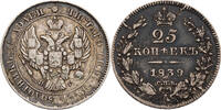 Russland, Zarenreich 25 Kopeken Nikolaus I. (1825-1855) - Kursmünze (1832-1858) -
