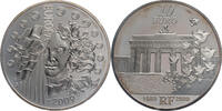 Frankreich, 5. Republik 10 Euro Auf den Fall der Berliner Mauer - Brandenburger Tor -