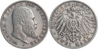 Kaiserreich, Württemberg 2 Mark Wilhelm II. (1891 bis 1918) - Kursmünze (1892-1914) -