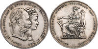 Österreich, Kaiserreich 2 Gulden Franz Josef I. (1848-1916) Auf die Silberhochzeit mit Elisabeth -