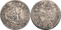 RDR, Österreich, Hall 3 Kreuzer Leopold I. (1658-1705) -