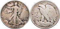 USA 1/2 Dollar Walking Liberty Half Dollar - Kursmünze (1916-1947) -