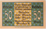 50 Pfennig o.J.  (1921) Dresden Hotel Belveder und Kaffee und Hotel Blesch II