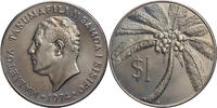 West Samoa 1 Dollar FAO-Serie - Malietoa Tanuamafili II. / Kokospalme -