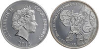 Cook Inseln 1 Dollar Elizabeth II. - Auf die Fußballweltmeisterschaft 2014 in Brasilien - Maskottchen -
