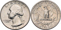 USA 1/4 Dollar Washington Silver Quarter - Kursmünze (1932-1964) -