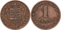 Sachsen-Coburg-Gotha 1 Pfennig Ernst II. (1847-1856) -