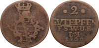Sachsen-Weimar-Eisenach 2 Gute Pfennige Anna Amalia (1758-1775) -