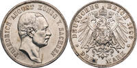Kaiserreich, Sachsen 3 Mark Friedrich August III. (1904-1918) - Kursmünze (1908-1913) -