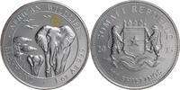 100 Shillings 2015 Somalia Elefant - Privy Mark W16 BU (gekapselt)