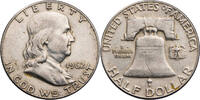 USA 1/2 Dollar Franklin Half Dollar - Kursmünze (1948-1963) -