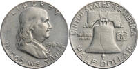 USA 1/2 Dollar Franklin Half Dollar - Kursmünze (1948-1963) -