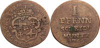 Paderborn, Bistum 1 Pfennig Wilhelm Anton von Asseburg (1763-1782) -