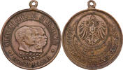 Kaiserreich, Preussen Tragbare Medaille Auf das 25 Jahre deutsches Reich - Wilhelm II., Wilhelm I. und Friedrich III. -