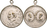Kaiserreich, Preussen Tragbare Medaille Auf das Dreikaiserjahr - Wilhelm II., Wilhelm I. und Friedrich III. -