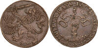 Rechenpfennig 1596 Niederlande, Dordrecht Auf die Allianz der Niederlande mit Frankreich und England ss