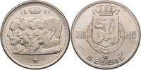 Belgien 100 Frank (100 Francs) Leopold I, Leopold II, Albert I und Leopold III -