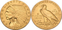 USA 2,5 Dollar Indian Head - Quarter Eagle - Kursmünze (1908-1929) -
