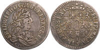 1/3 Taler 1672 CV Brandenburg-Preussen Friedrich Wilhelm (1640-1688) - Königsberg ss+