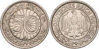 Weimarer Republik 50 Reichspfennige Kursmünze (1927-1938) -